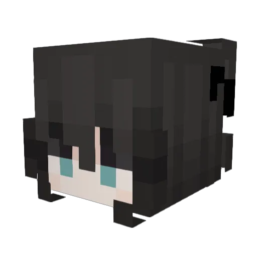 Ramagoss Minecraft avatar head, 3D render