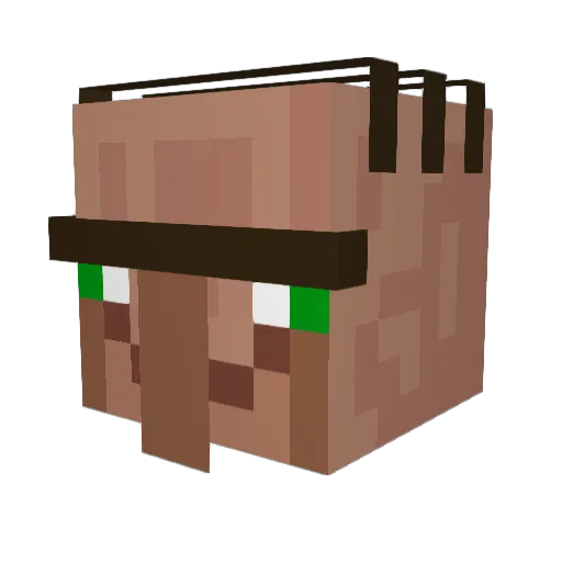 Raman106 Minecraft avatar head, 3D render