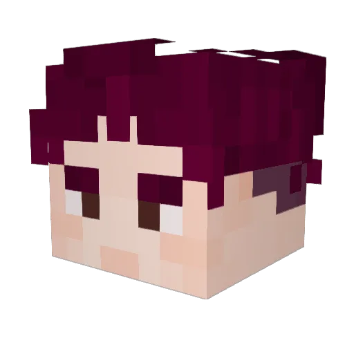 Ramarcas Minecraft avatar head, 3D render