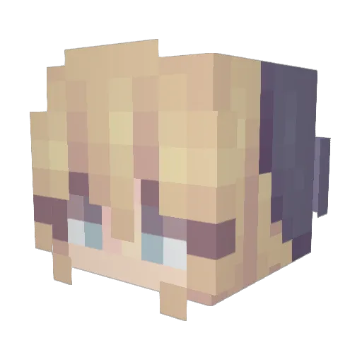 Ramber24601 Minecraft avatar head, 3D render