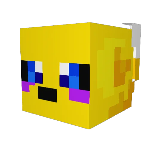 Ramblesramble Minecraft avatar head, 3D render