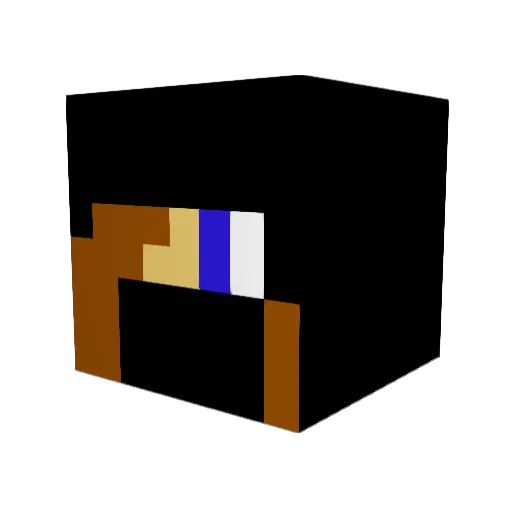 Rambo1995 Minecraft avatar head, 3D render