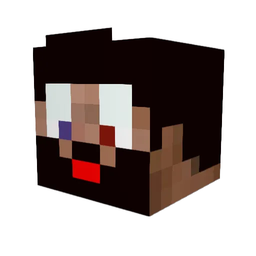 Rambo20071 Minecraft avatar head, 3D render