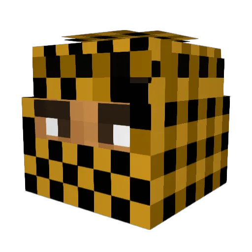 Rambo690 Minecraft avatar head, 3D render
