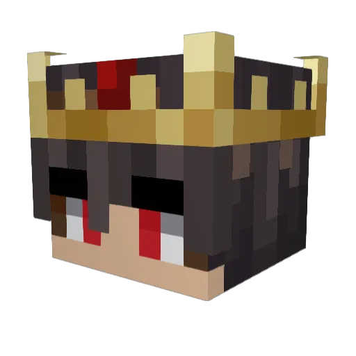 RamboMortal Minecraft avatar head, 3D render