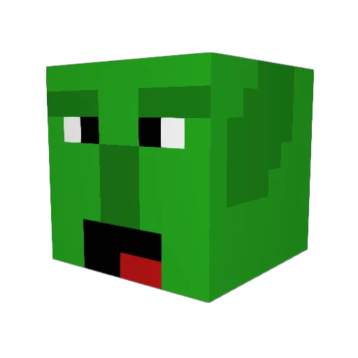 RamboSEIS Minecraft avatar head, 3D render