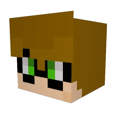 Rambocb2008 Minecraft avatar head, 3D render