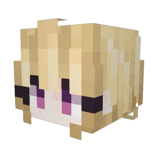 Ramboo100 Minecraft avatar head, 3D render