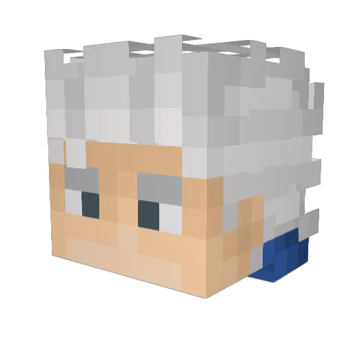Ramboskhy Minecraft avatar head, 3D render