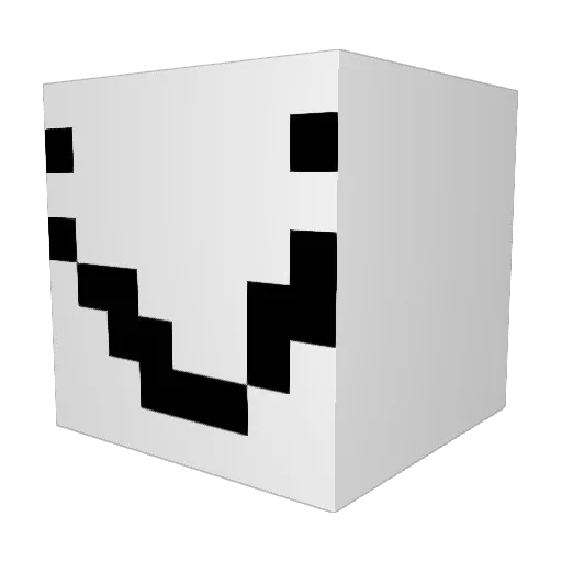 Ramd0m Minecraft avatar head, 3D render