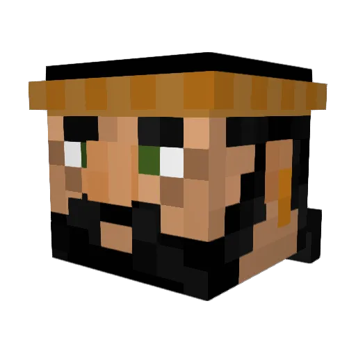 RameNN00dlesS Minecraft avatar head, 3D render