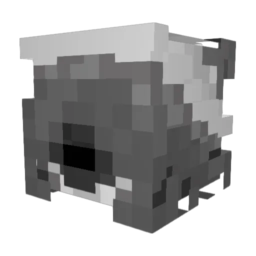 Ramelees Minecraft avatar head, 3D render