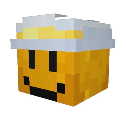 Ramen11 Minecraft avatar head, 3D render