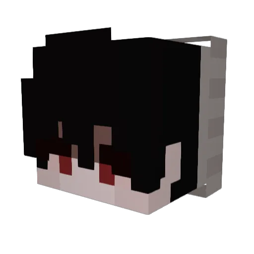 Ramen6948 Minecraft avatar head, 3D render