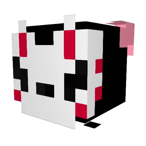 RamenDoodless Minecraft avatar head, 3D render