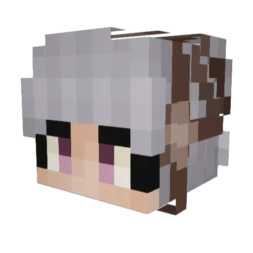 RamenFist Minecraft avatar head, 3D render