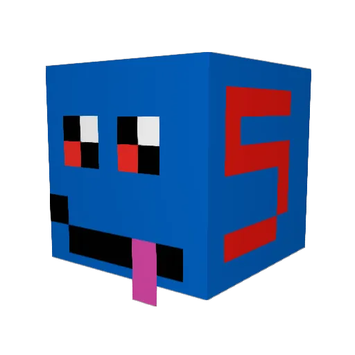 RamenGamer555 Minecraft avatar head, 3D render