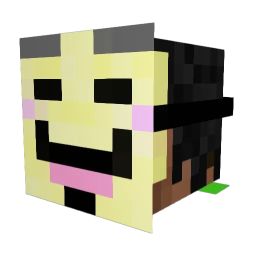 RamenMaster42 Minecraft avatar head, 3D render