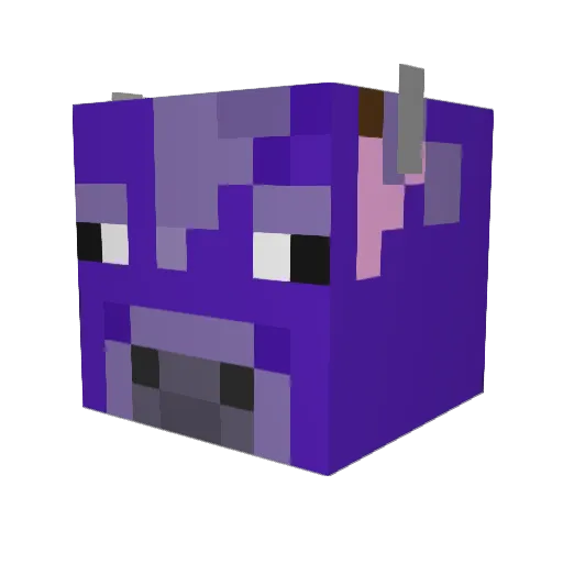RamenRavager Minecraft avatar head, 3D render