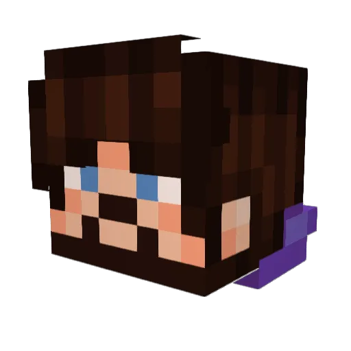 Ramen_8231 Minecraft avatar head, 3D render