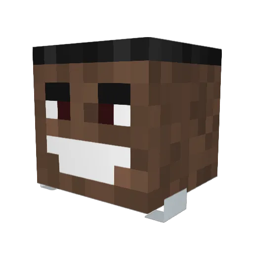 Ramerman Minecraft avatar head, 3D render