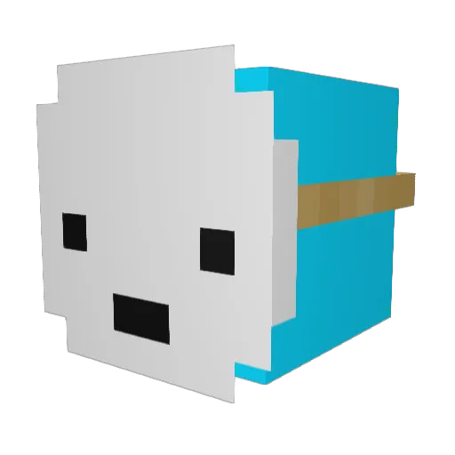 RameshBa Minecraft avatar head, 3D render
