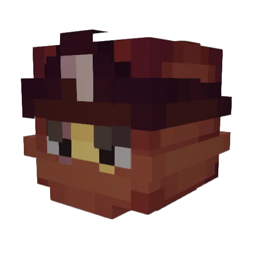 Ramesh_ Minecraft avatar head, 3D render