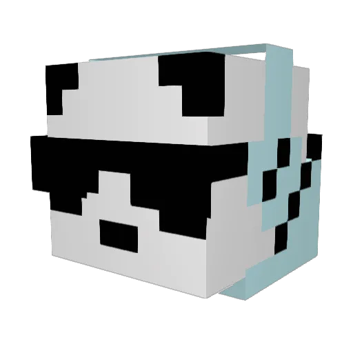 Ramesius2 Minecraft avatar head, 3D render