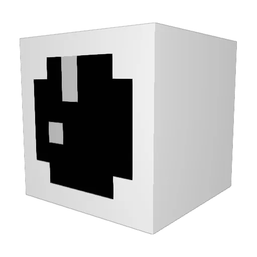 Ramh5 Minecraft avatar head, 3D render