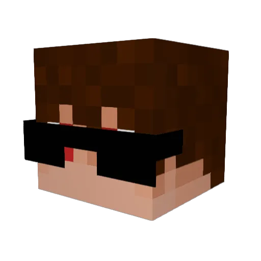 RamiMINER Minecraft avatar head, 3D render