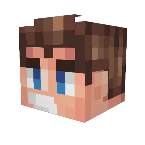 Rami_AG Minecraft avatar head, 3D render