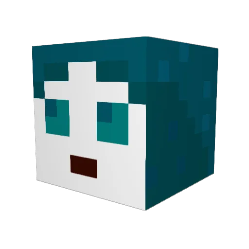 Ramie97 Minecraft avatar head, 3D render