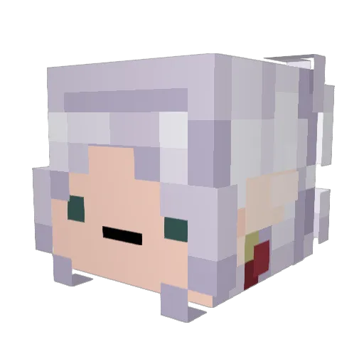Ramiel92 Minecraft avatar head, 3D render