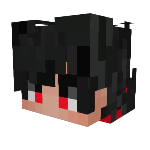 Ramii0 Minecraft avatar head, 3D render