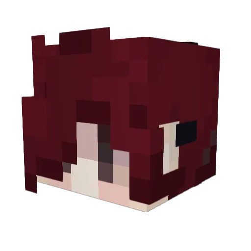 Ramiish_ Minecraft avatar head, 3D render