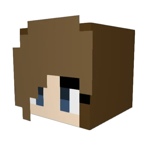 Ramikulm Minecraft avatar head, 3D render