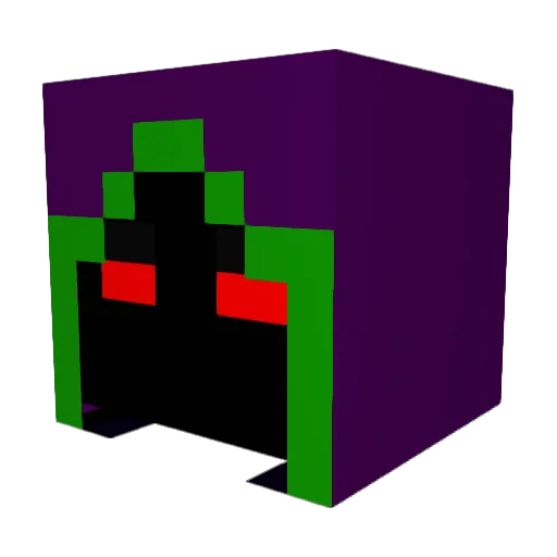 RamilVenoard Minecraft avatar head, 3D render