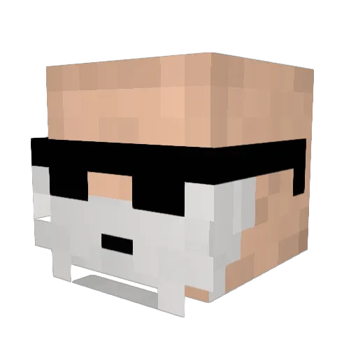 RaminHartmann Minecraft avatar head, 3D render