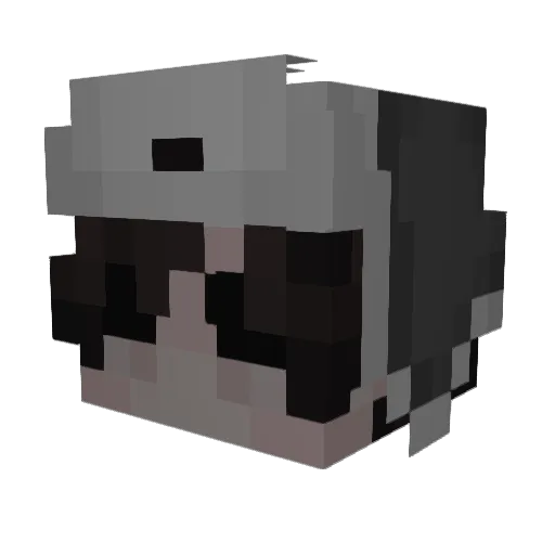Raminator1 Minecraft avatar head, 3D render
