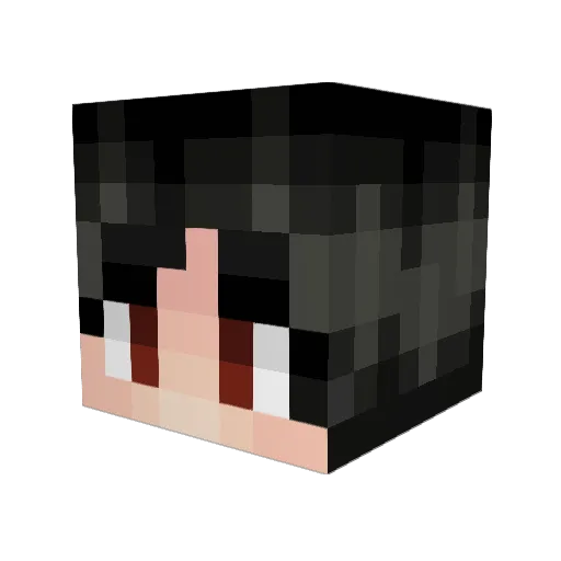 Raminka Minecraft avatar head, 3D render