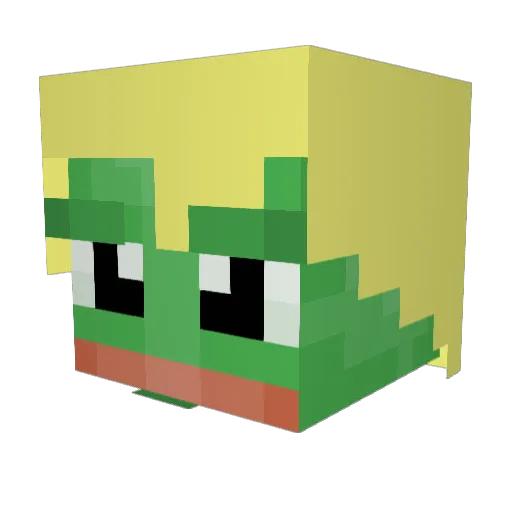 RamiroRTK Minecraft avatar head, 3D render