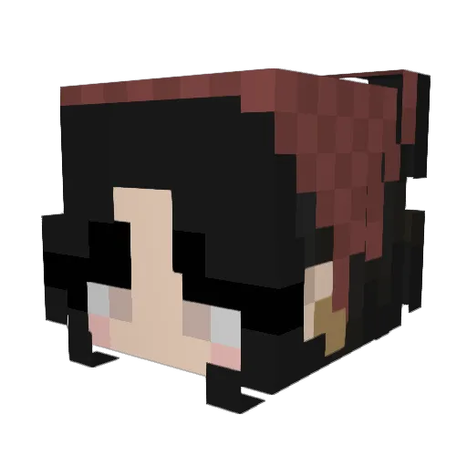 Ramirreza Minecraft avatar head, 3D render