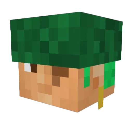 RamitaChan Minecraft avatar head, 3D render