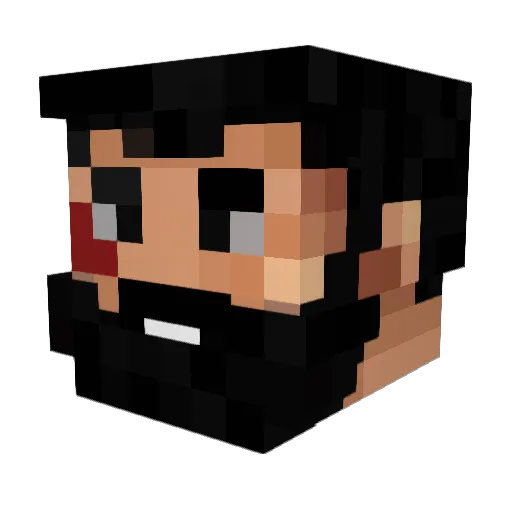 RamitaFly Minecraft avatar head, 3D render