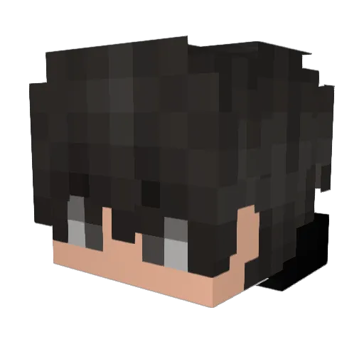 Ramix Minecraft avatar head, 3D render