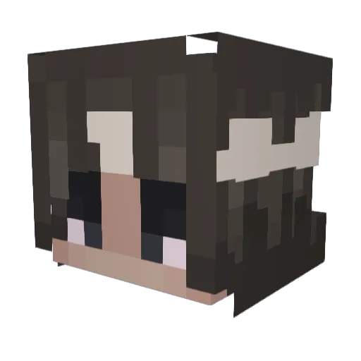 Rammber Minecraft avatar head, 3D render