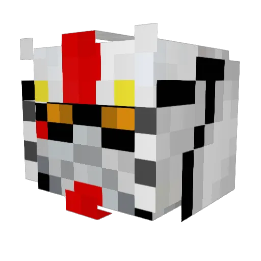 Ramnaught Minecraft avatar head, 3D render