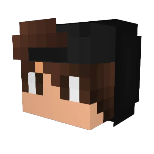 Ramon194 Minecraft avatar head, 3D render