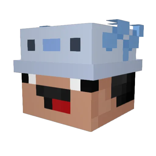 RamonBl Minecraft avatar head, 3D render