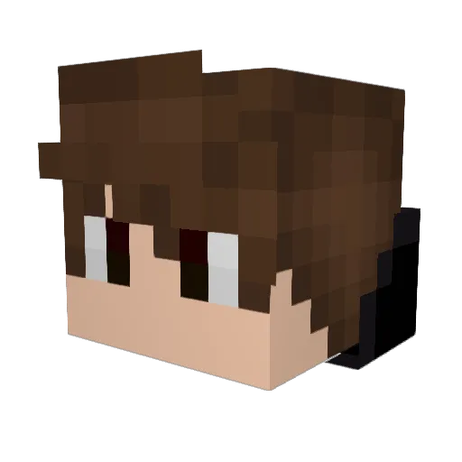 RamonDSL Minecraft avatar head, 3D render
